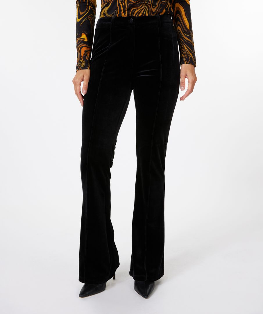 esqualo Trousers flair velours
