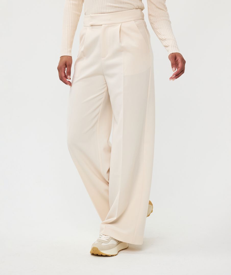 Esqualo Trousers High Waist Wide City