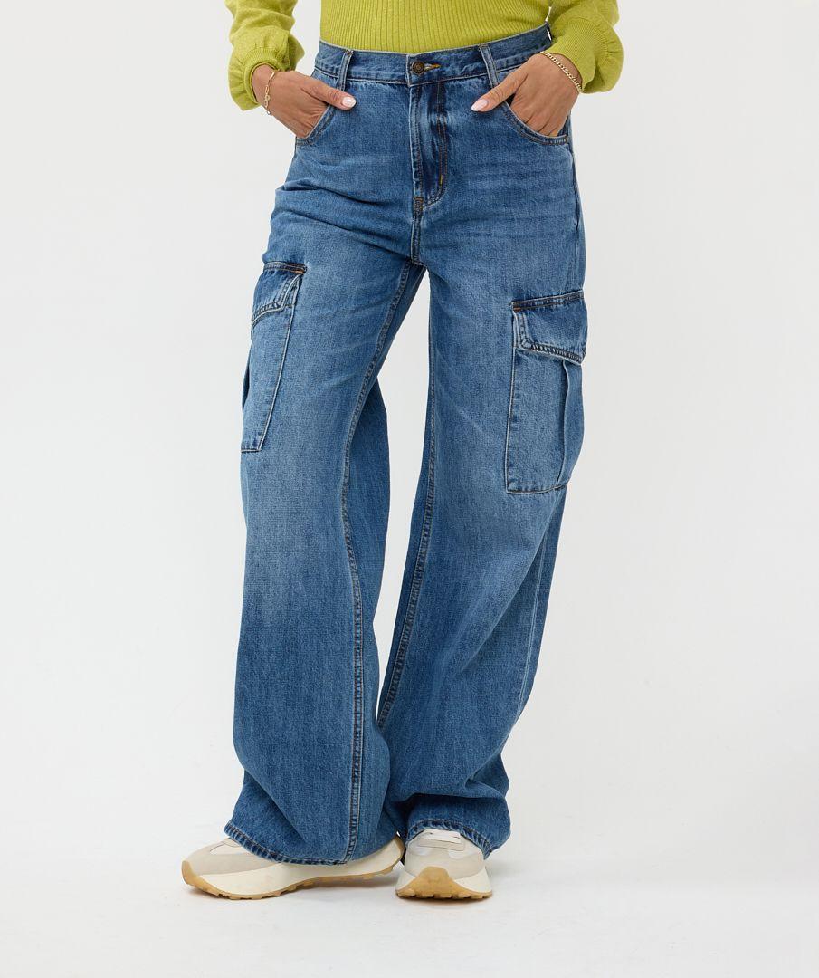 Esqualo Trousers Jeans Cargo Wide Leg