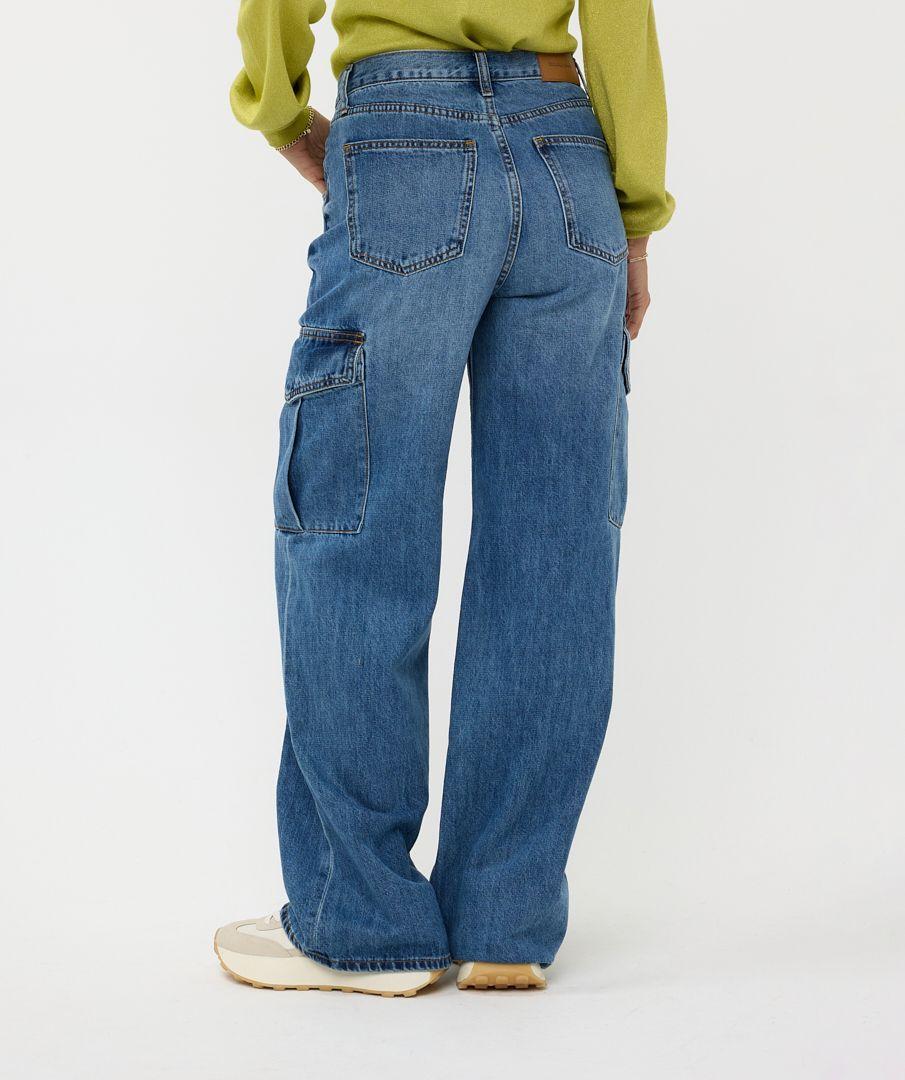 Esqualo Trousers Jeans Cargo Wide Leg