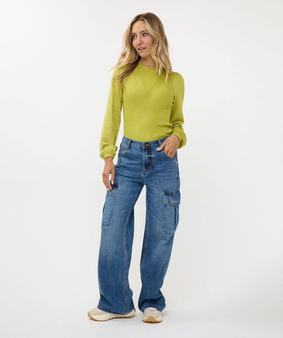 esqualo Trousers jeans cargo wide leg