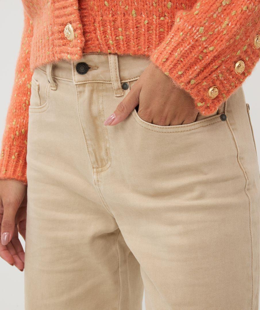 Esqualo Trousers Jeans Wide Leg Garment Dye