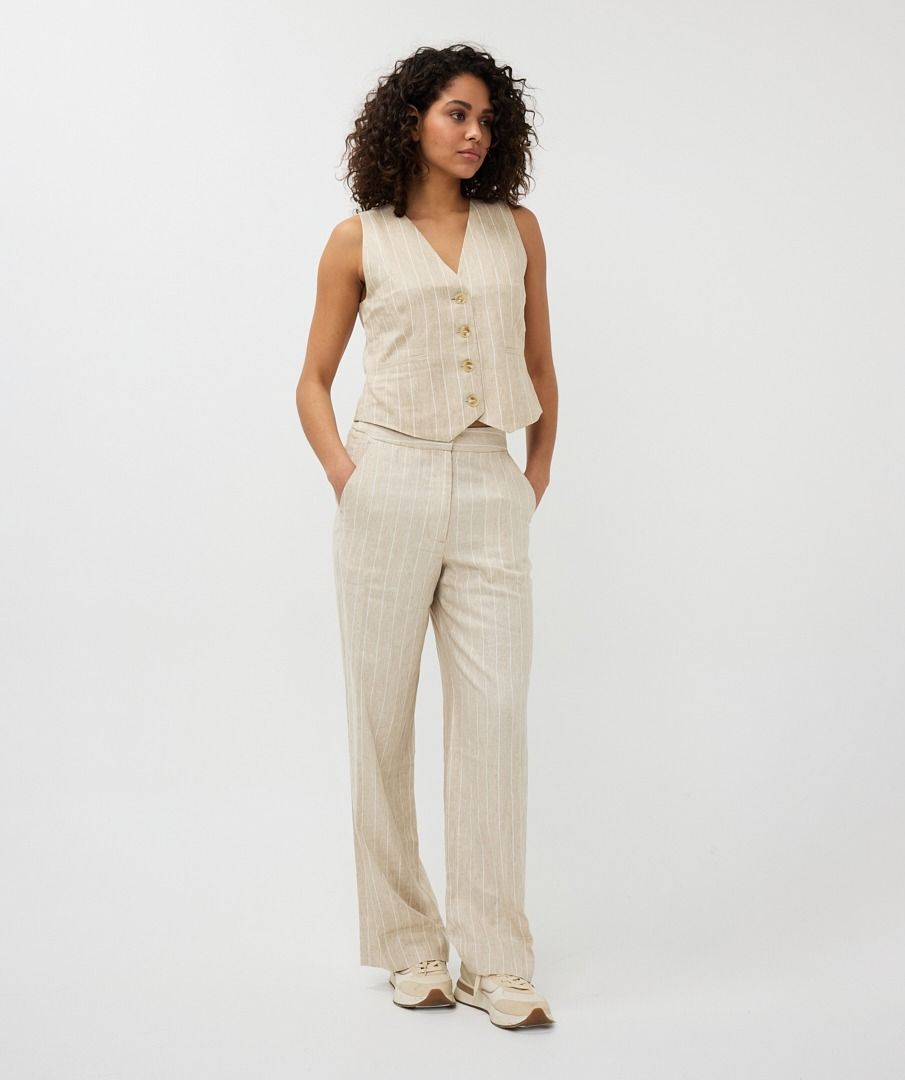 Esqualo Trousers Linen Stripe