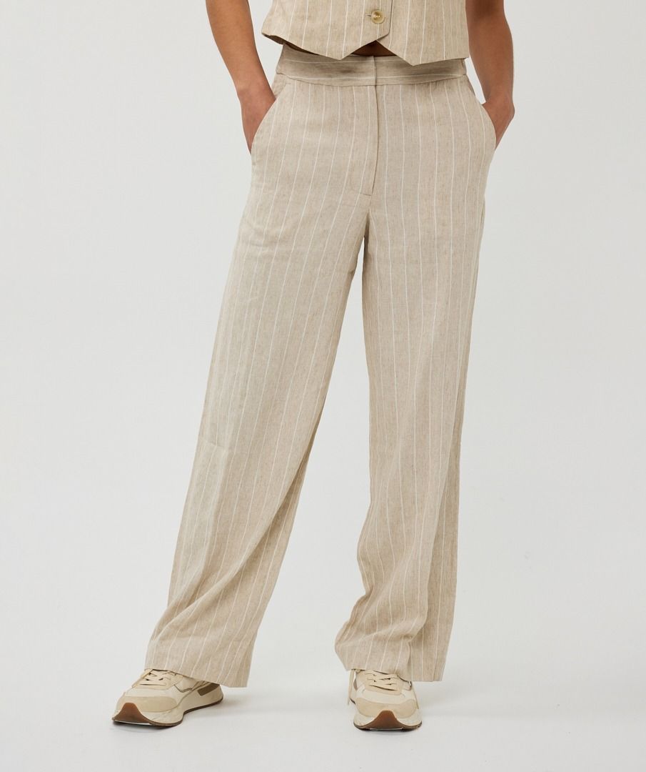 Esqualo Trousers Linen Stripe