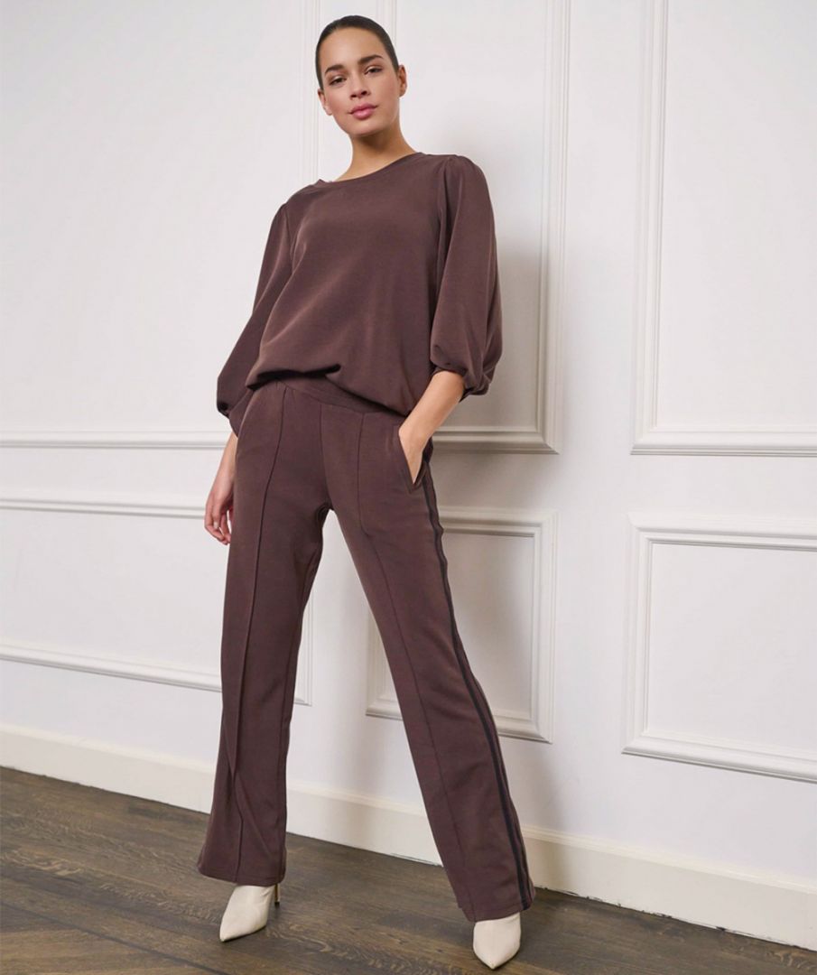 esqualo Trousers lurex tape modal