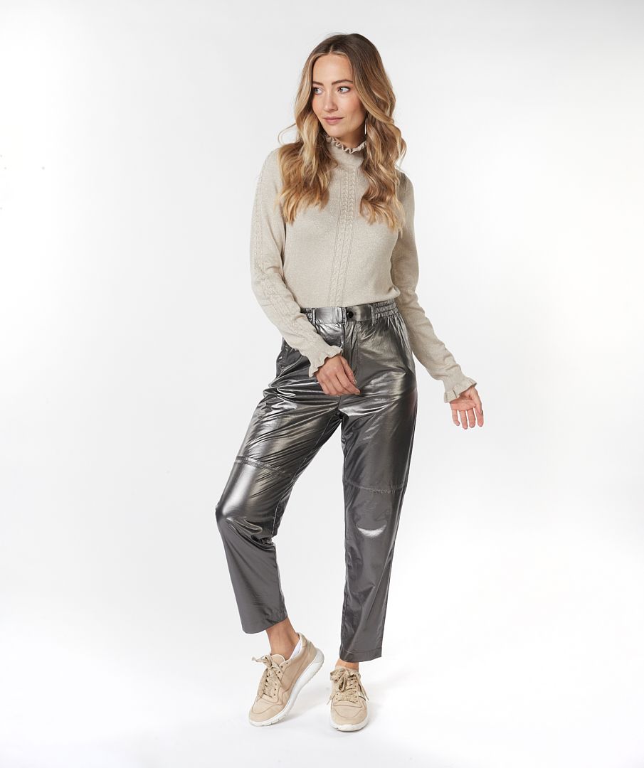 Esqualo Trousers Metallic PU