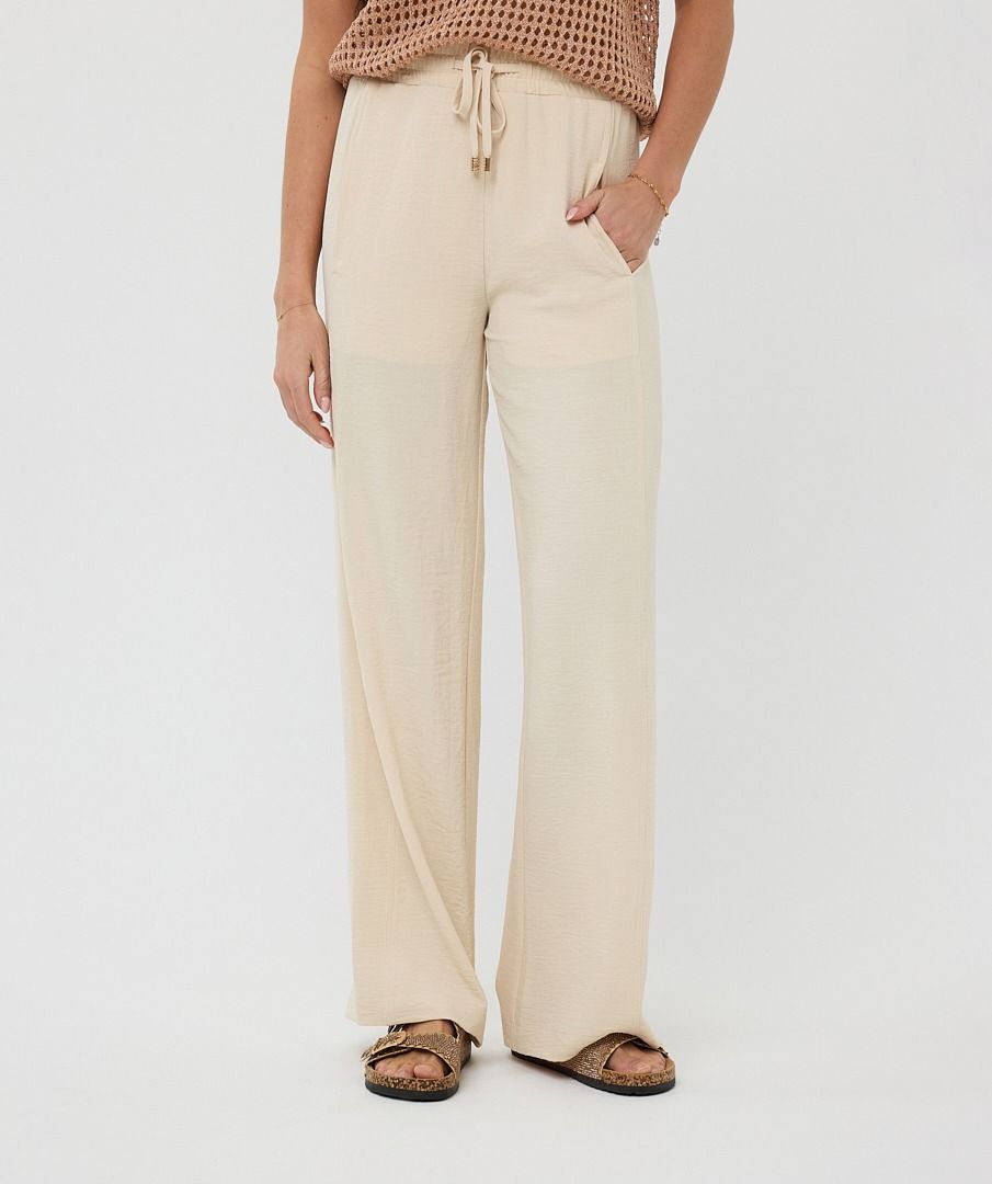 Esqualo Trousers Wide Crinkle