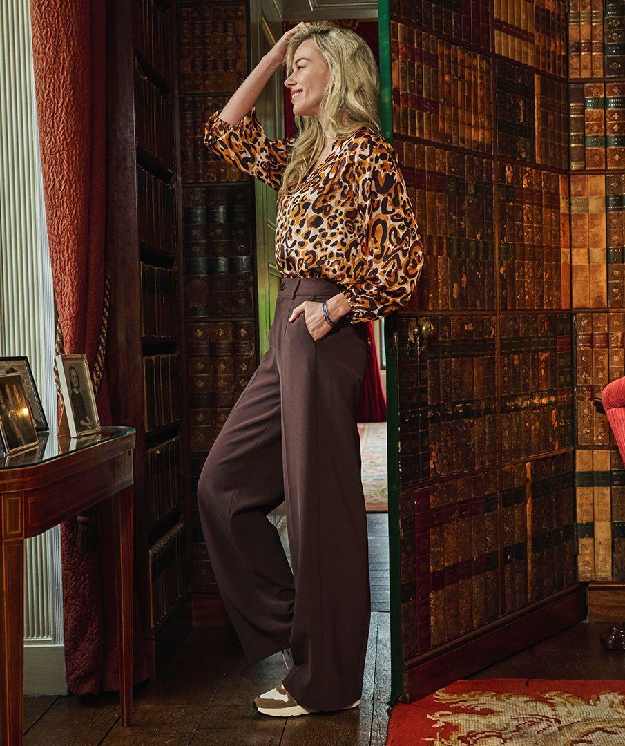 esqualo Trousers wide elastic city