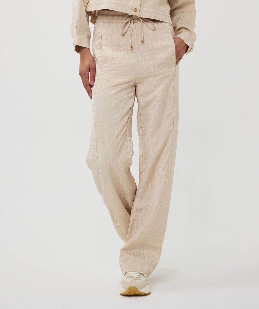 esqualo Trousers wide jacquard
