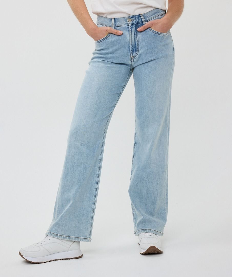 Esqualo Trousers Wide Leg Denim