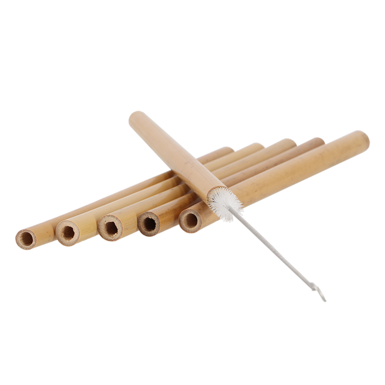 Esschert Design Bamboo Rietjes Inclusief Schoonmaakborstel