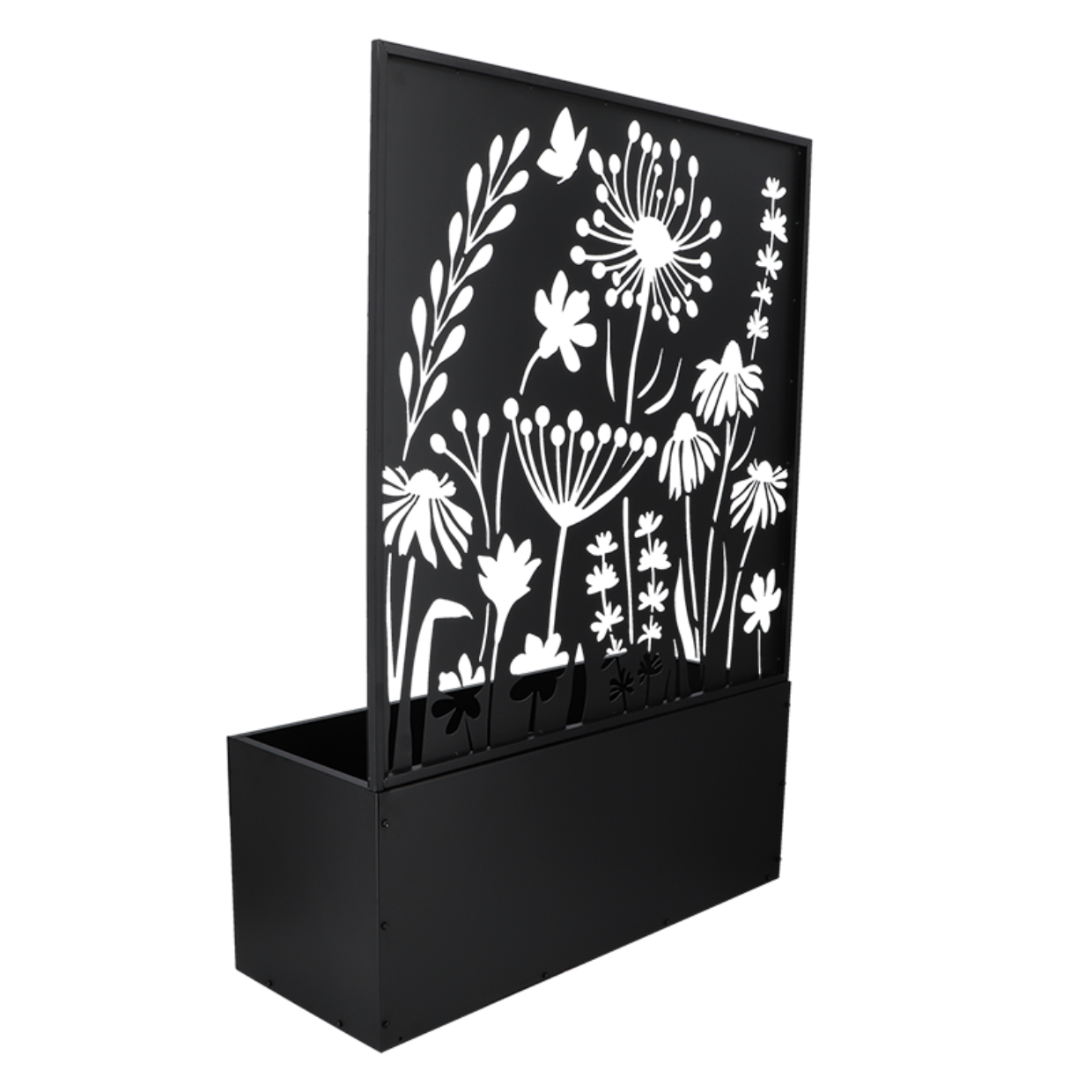 Esschert Design Bloembak Met Trellis Voorzien Van Bloemendesign