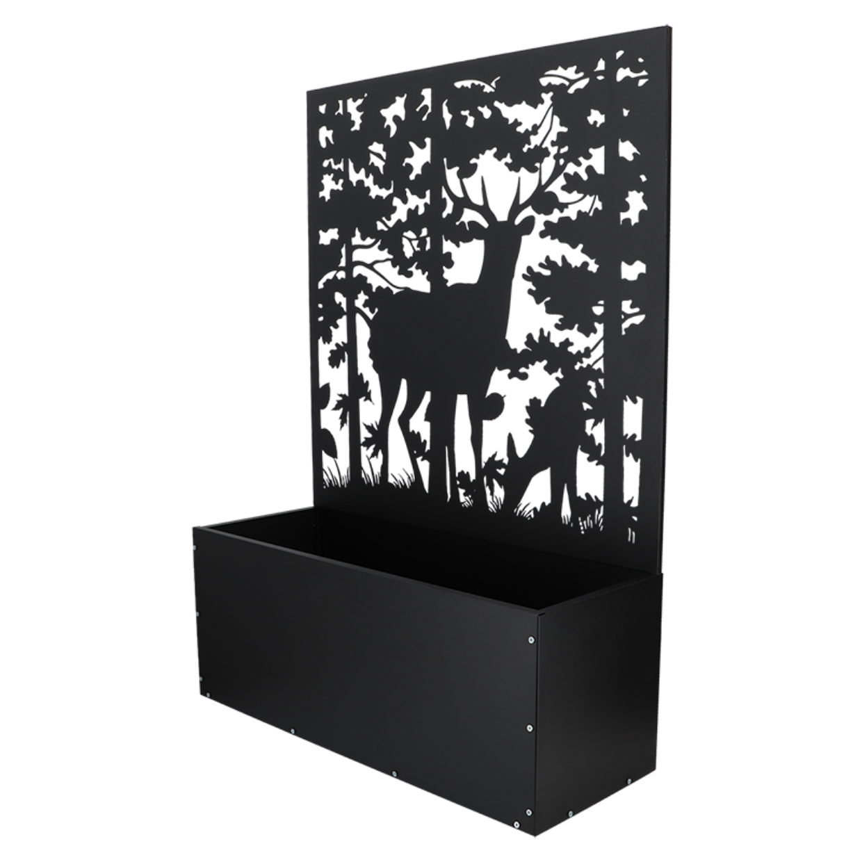 Esschert Design Bloembak Met Trellis Voorzien Van Hertendesign