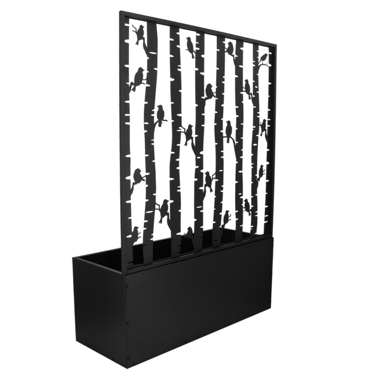 Esschert Design Bloembak Met Trellis Voorzien Van Vogeldesign