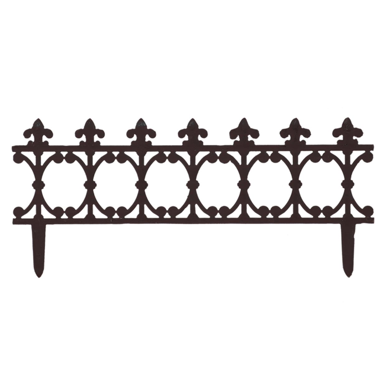 Esschert Design Breed Gietijzeren Perkhekje Met Franse Lelie