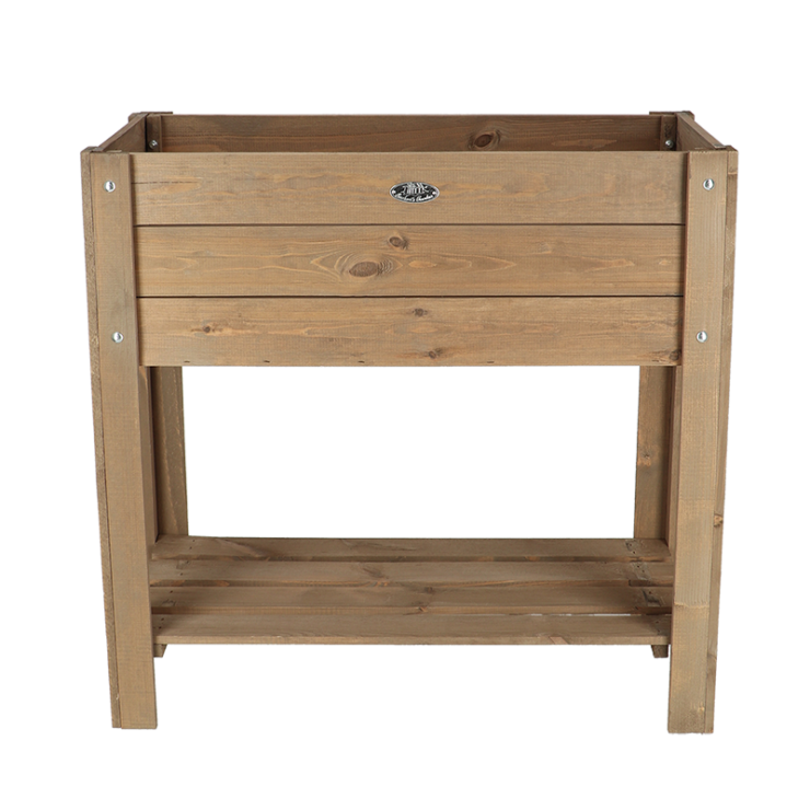 esschert design Bruin houten kweektafel met L voet S