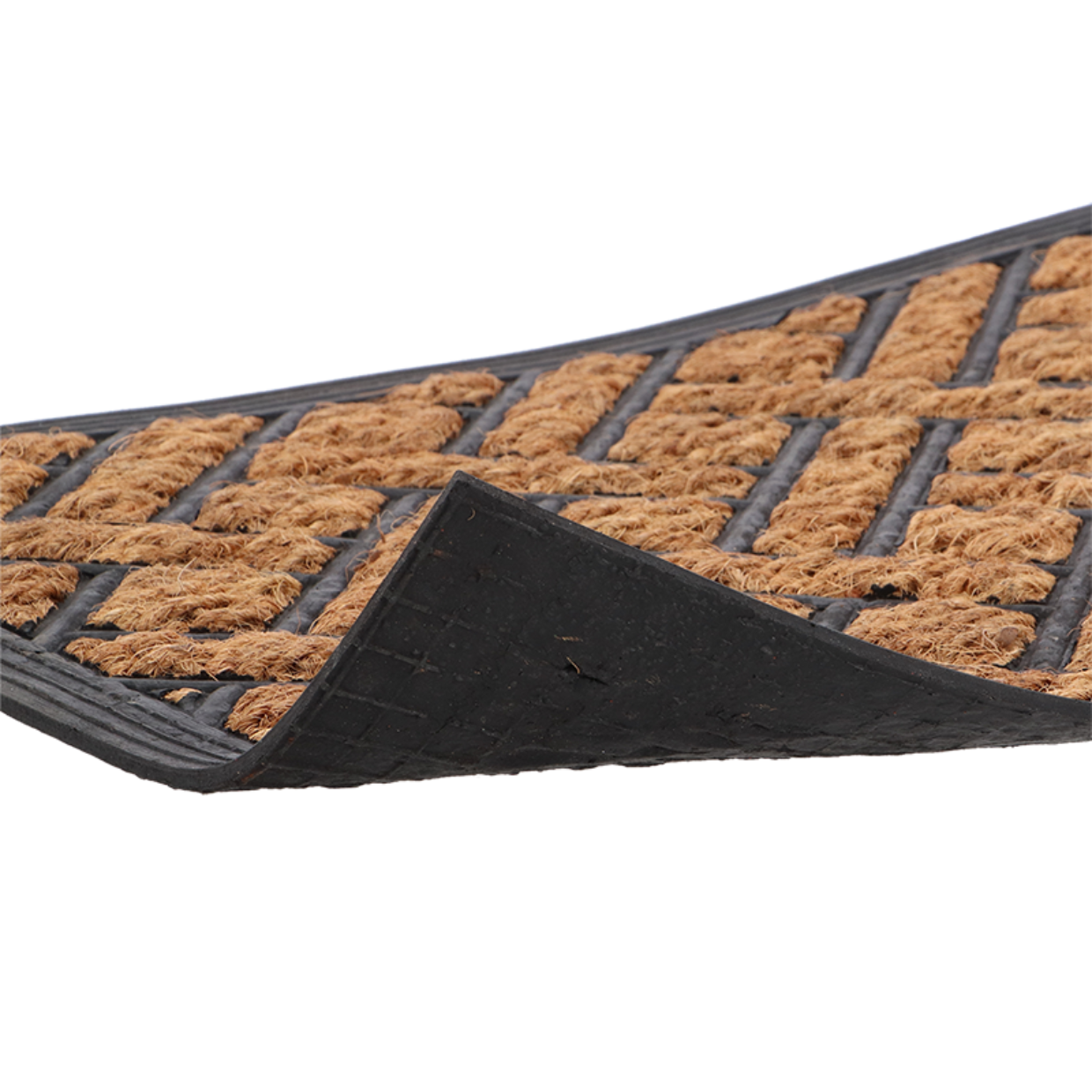 Esschert Design Deurmat Rubber/kokos Weefpatroon XL