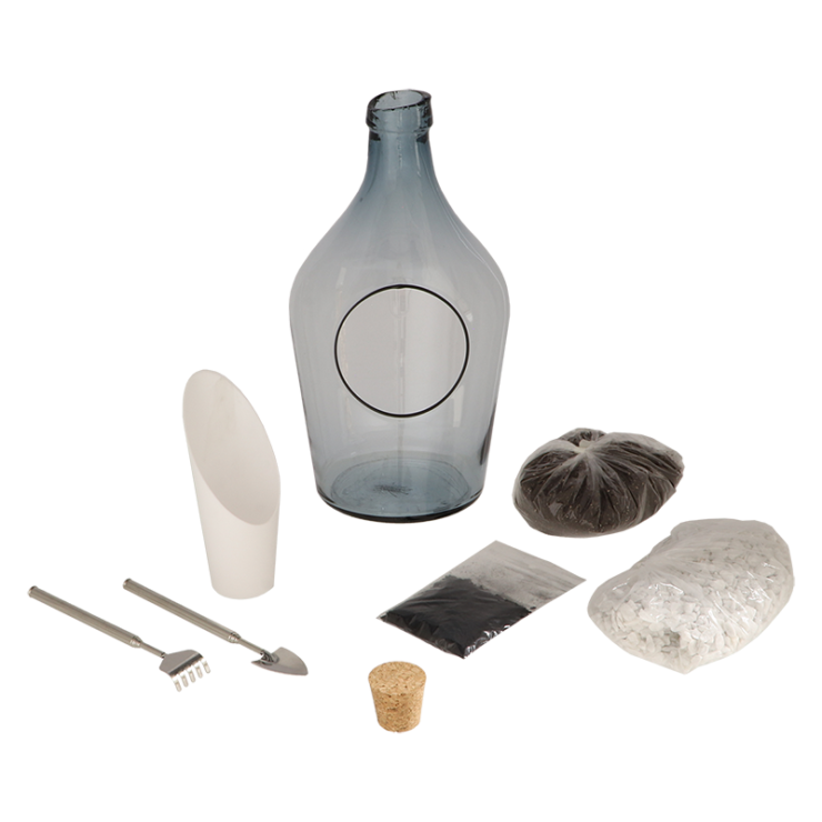 esschert design DHZ Open Plant Terrarium set 3 liter