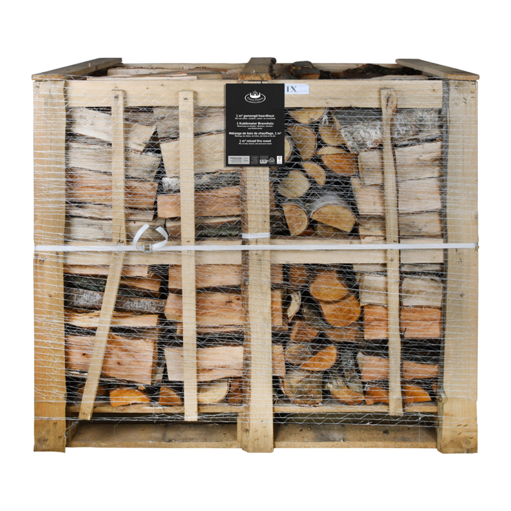 esschert design 1 cbm gemengd haardhout