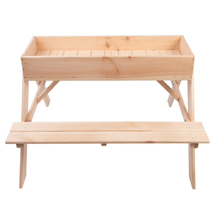 esschert design 2 in 1 picknicktafel met zandbak