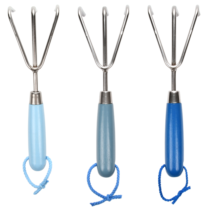 esschert design 50 tinten blauw handharkje