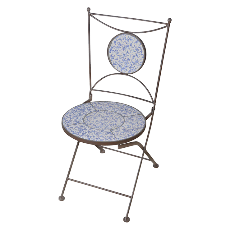 esschert design Aged ceramic stoel