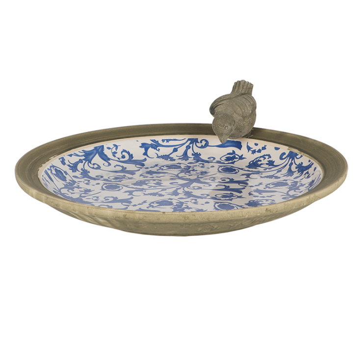 esschert design Aged ceramic vogelbad