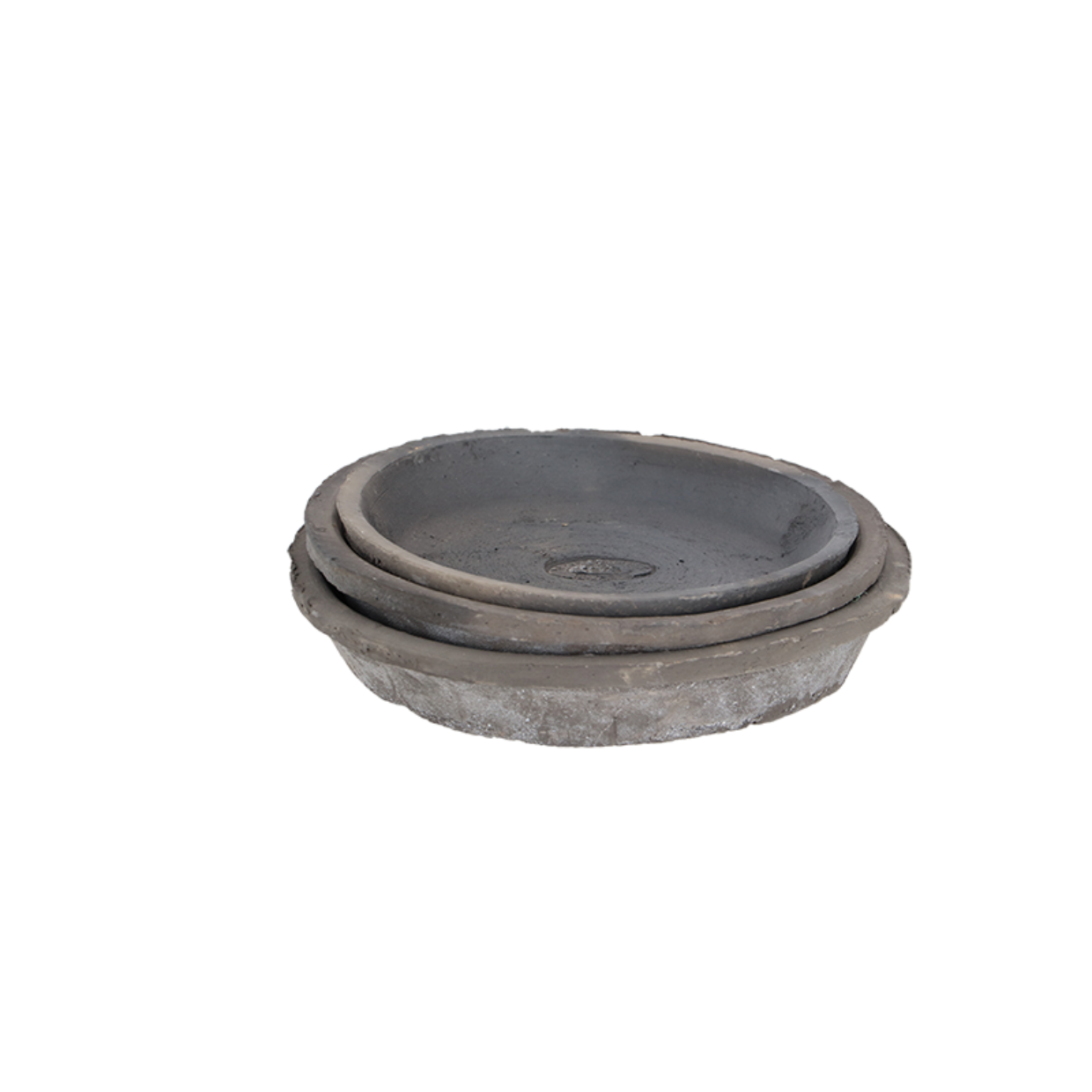 Esschert Design AT Grijs Schotel Rond L Set Van 3