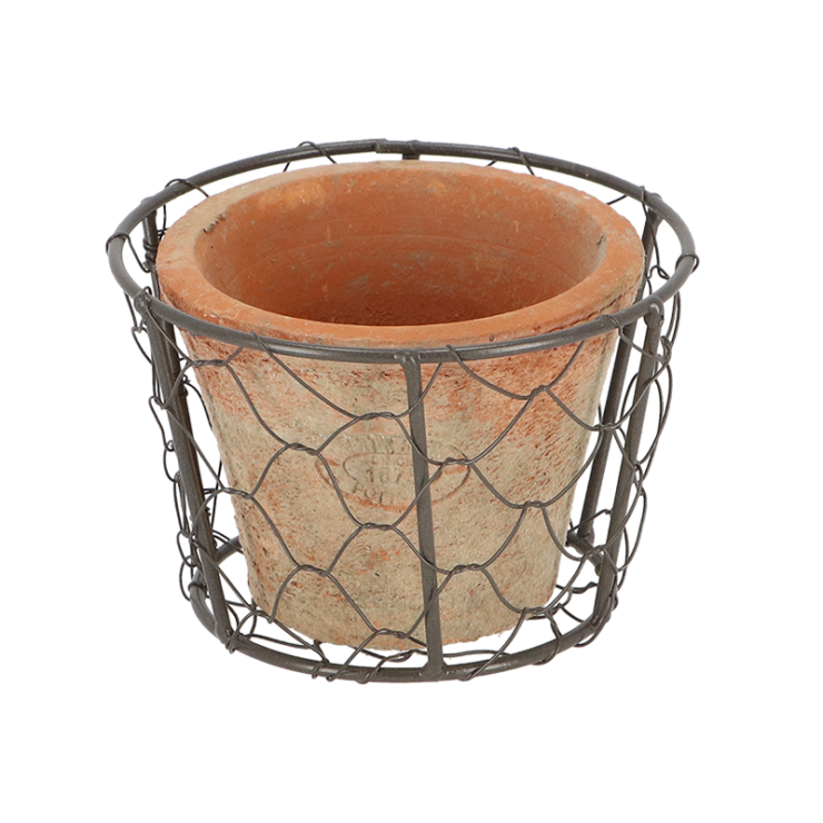 esschert design AT pot in draadmand