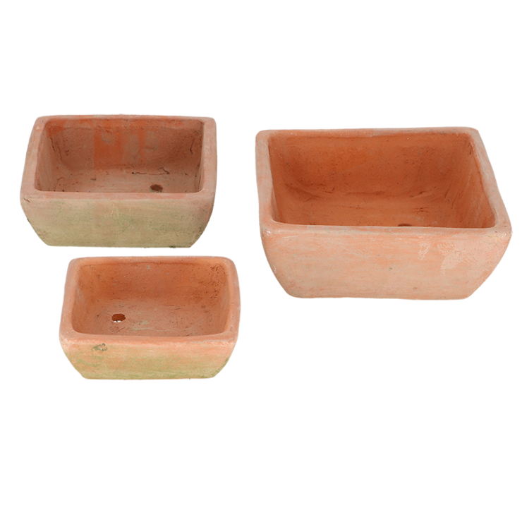 esschert design AT potten vierkant set van 3