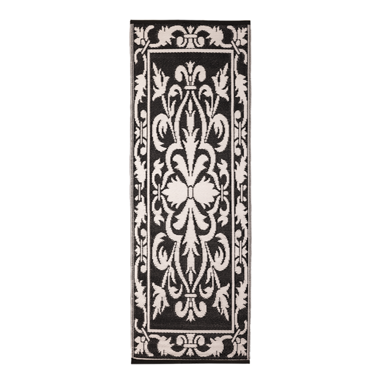 Esschert Design Balkontapijt Zwart/wit