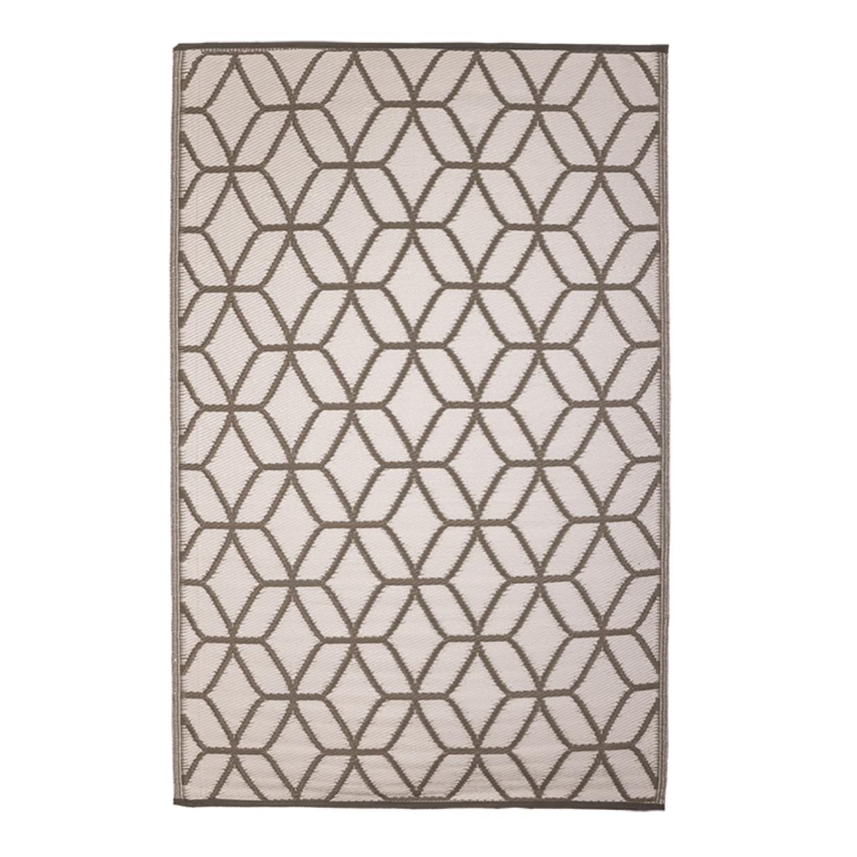 Esschert Design Beige Wit Grafisch Tuintapijt