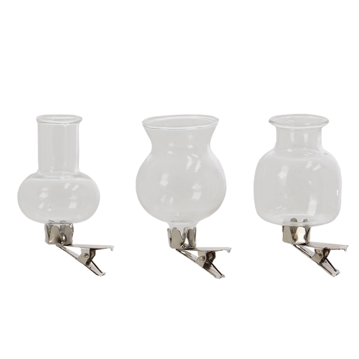 esschert design Bloemen clip vaasjes set van 3