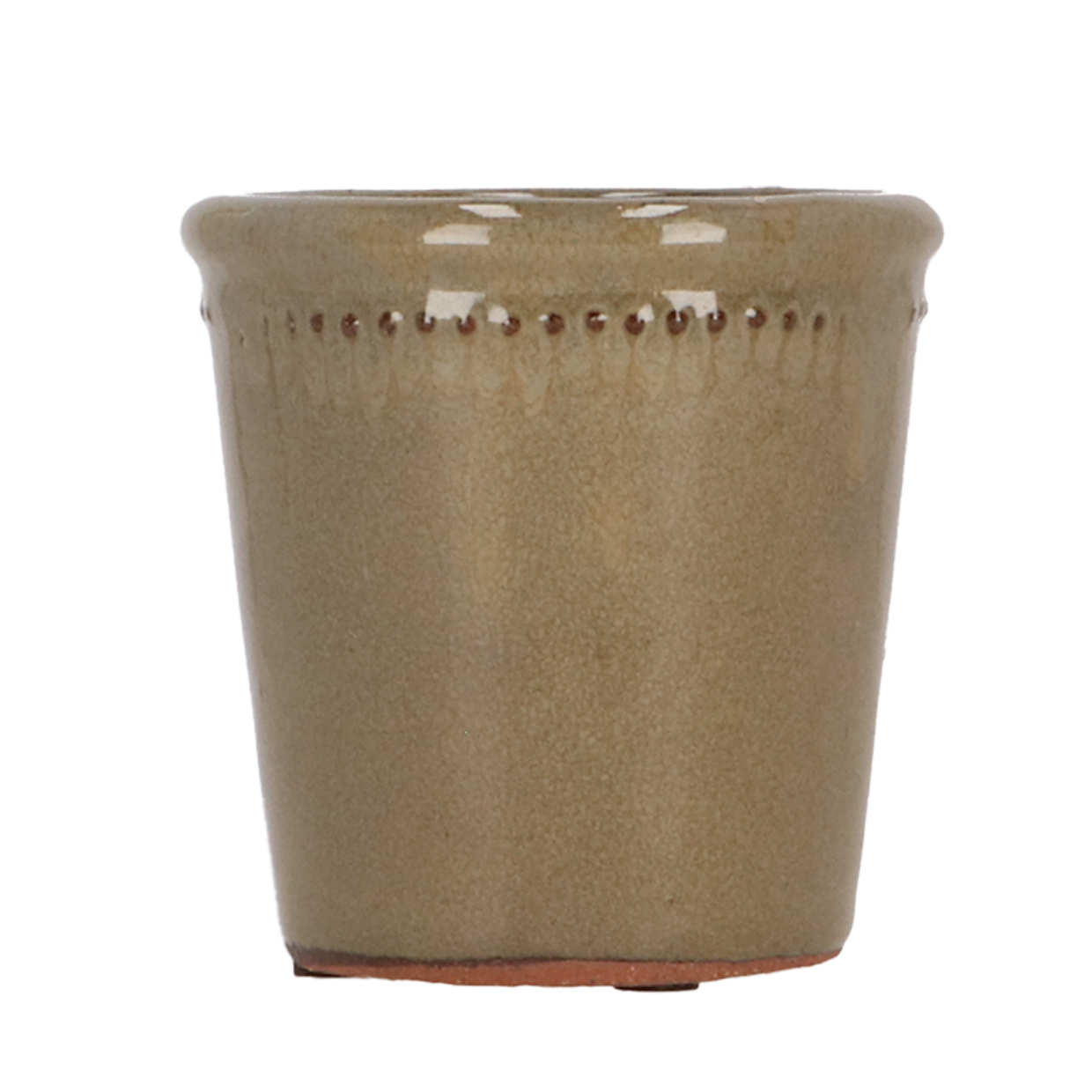 Esschert Design Bloempot Geglazuurd Grijs 9cm