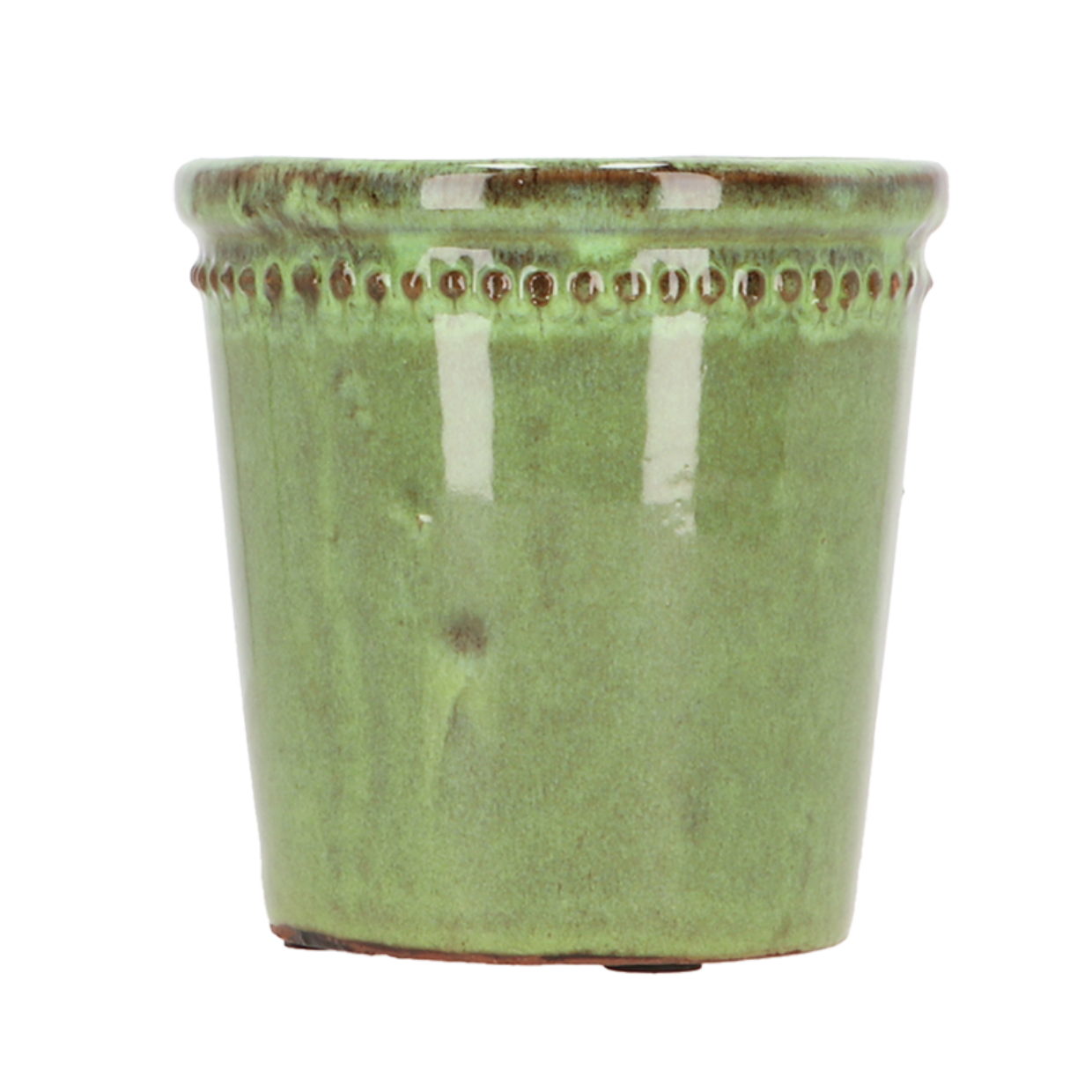 Esschert Design Bloempot Geglazuurd Groen 12cm