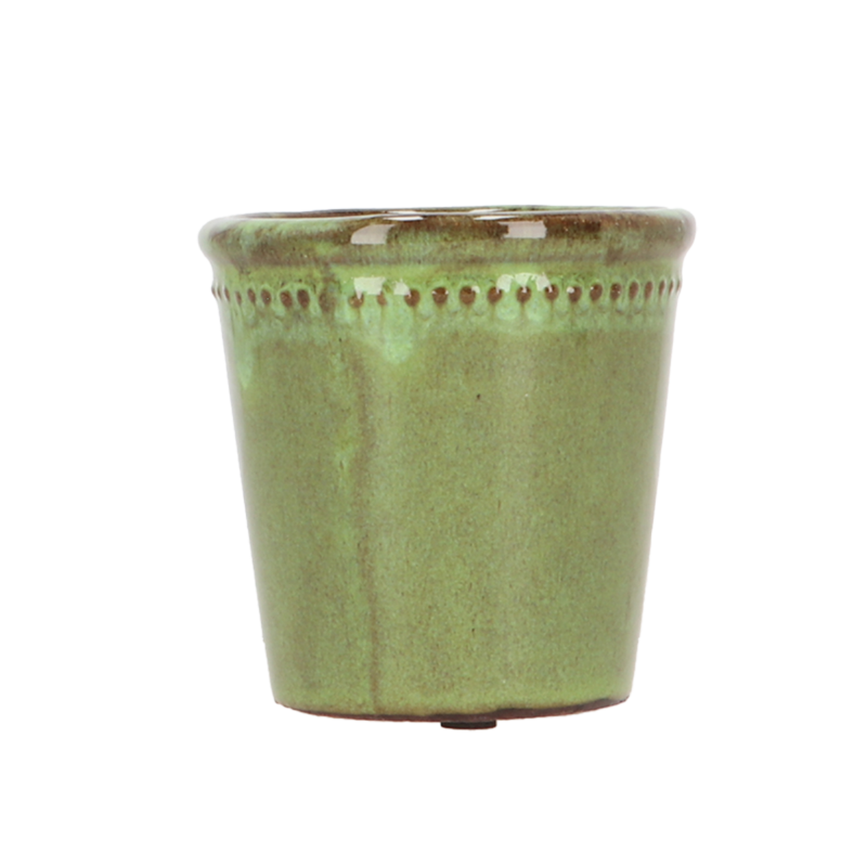 Esschert Design Bloempot Geglazuurd Groen 9cm