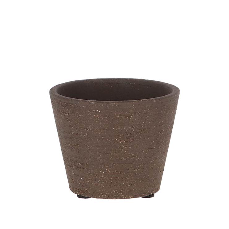 esschert design Bloempot ongeglazuurd bruin 9cm