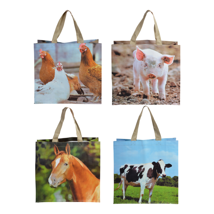 esschert design Boodschappentas boerderijdieren