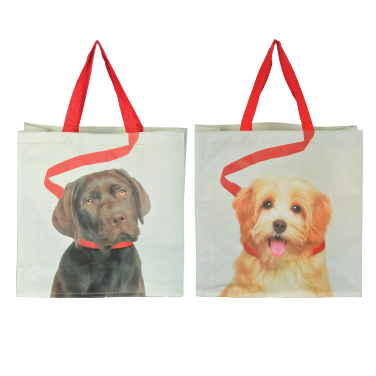 esschert design Boodschappentas hond aan riem