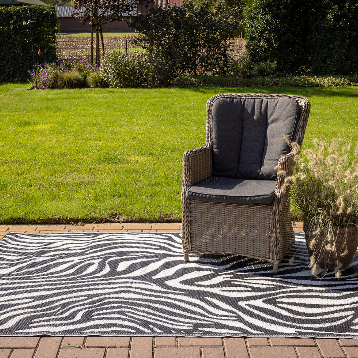 Esschert Design Buitenkleed Zebra