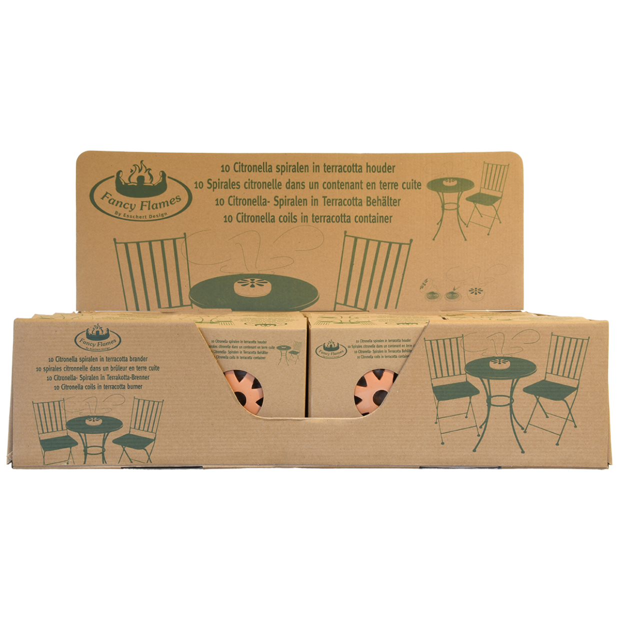 Esschert Design Citron. Spiralen Terracotta/giftbox