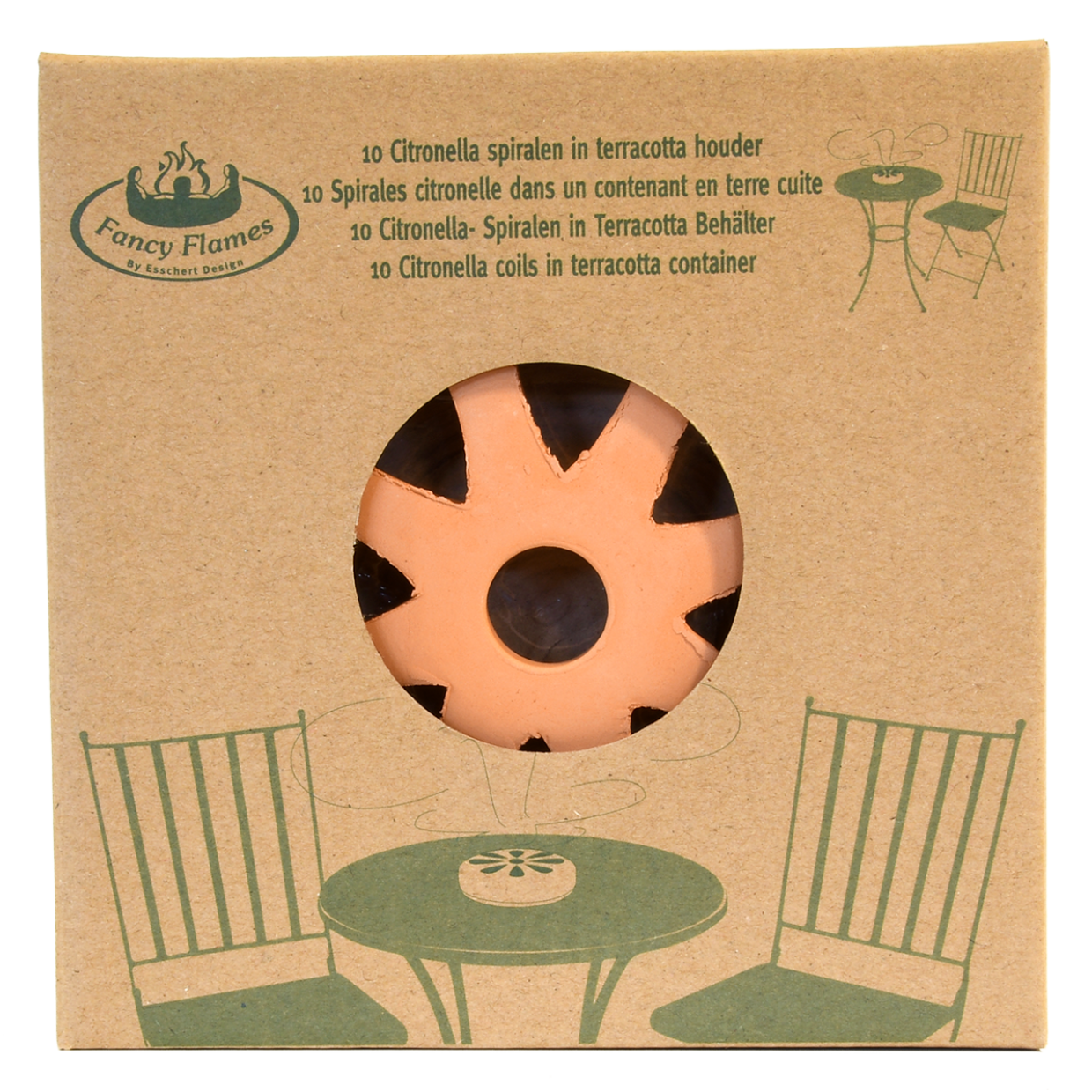 Esschert Design Citron. Spiralen Terracotta/giftbox