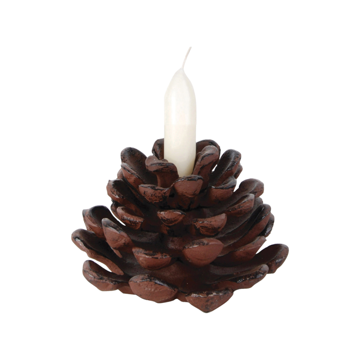 esschert design Dennenappel kandelaar L