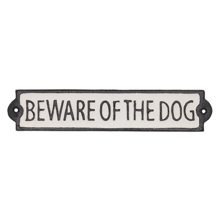 esschert design Deurbordje "beware of the dog"