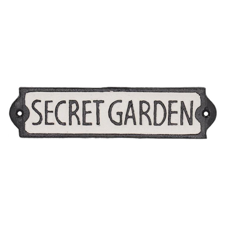 Esschert Design Deurbordje "secret Garden"