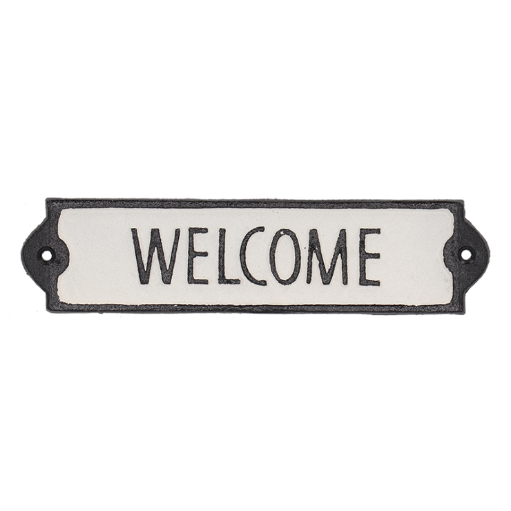 Esschert Design Deurbordje "welcome"
