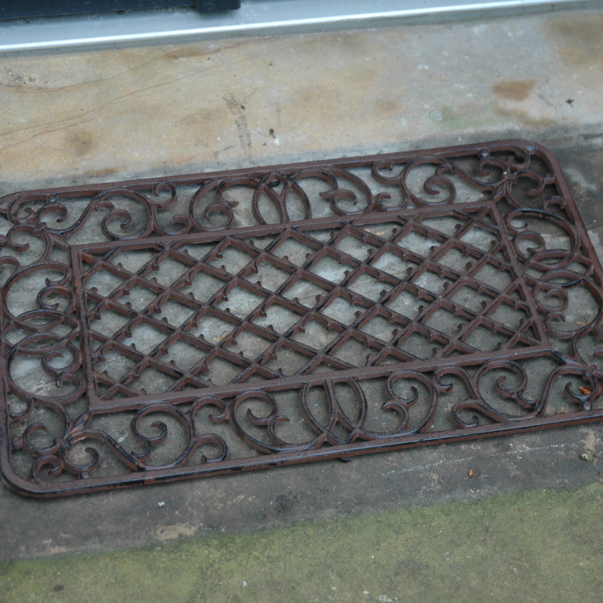 Esschert Design Deurmat Gietijzer Ruit Rechthoekig