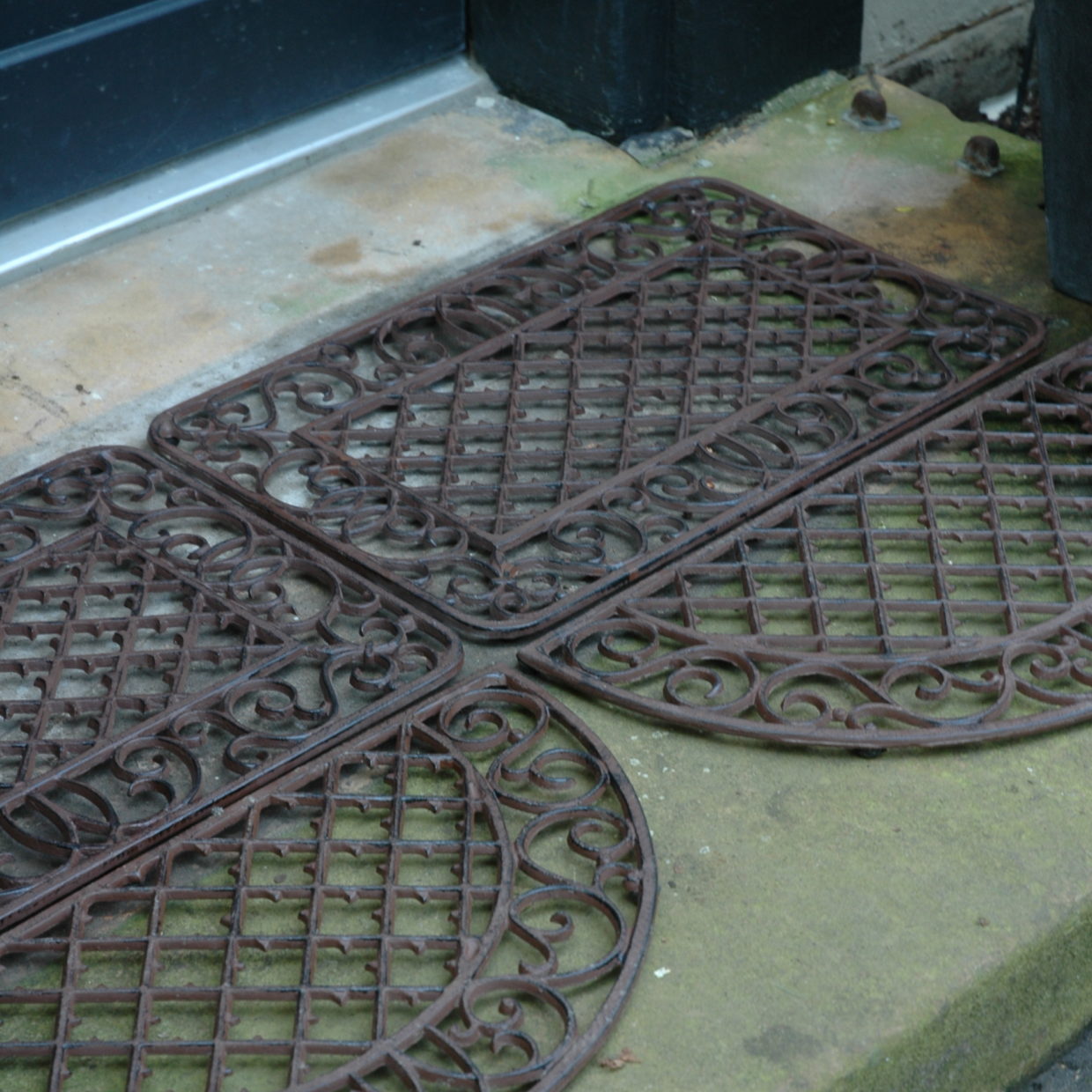 Esschert Design Deurmat Gietijzer Ruit Rechthoekig