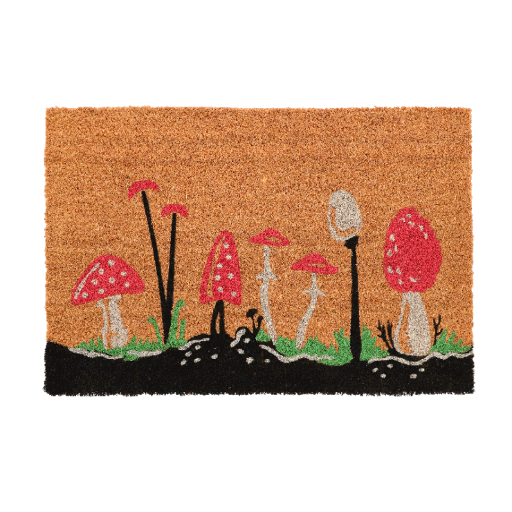 esschert design Deurmat kokos paddenstoelen M