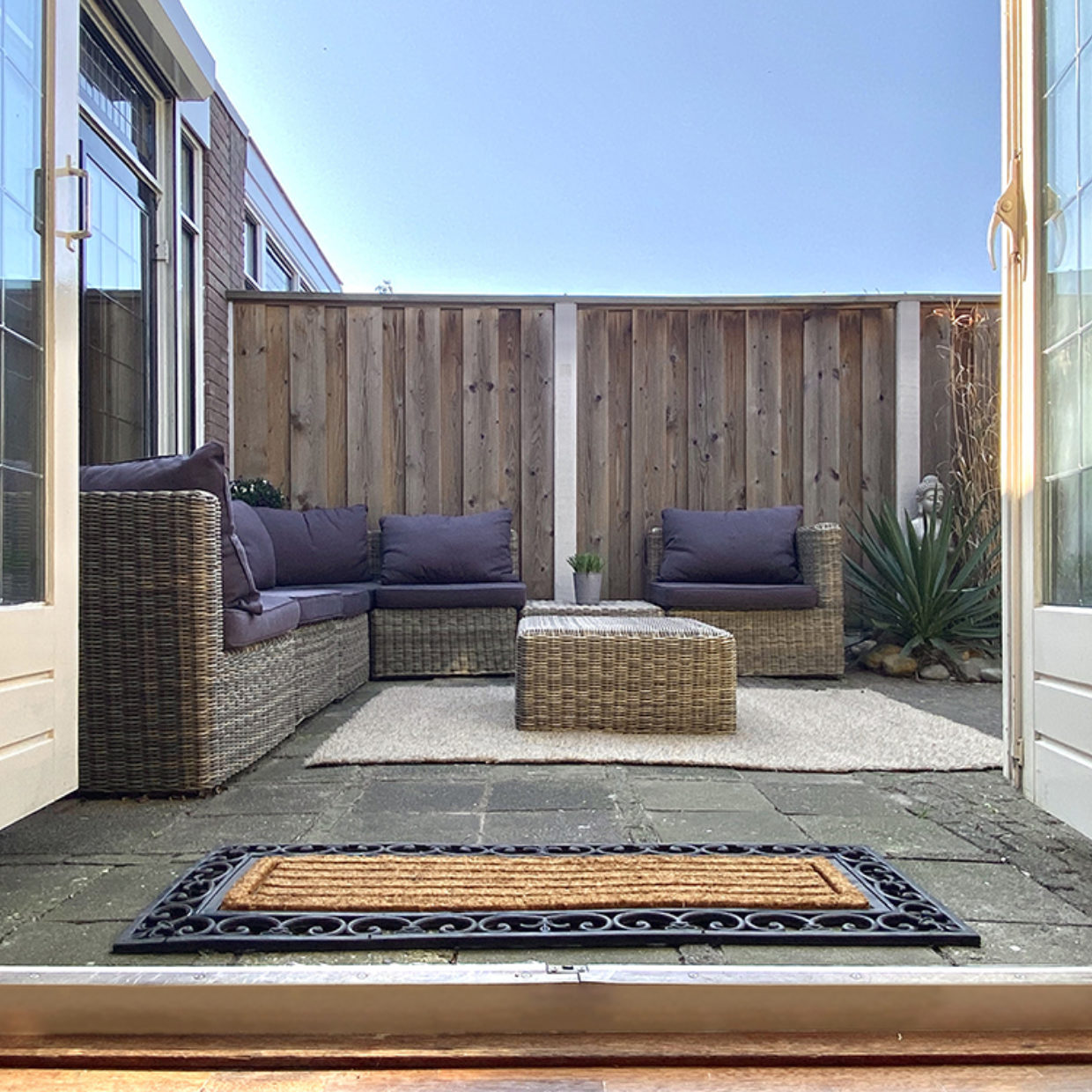 Esschert Design Deurmat Rubber/kokos 120 X45 Cm